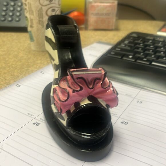 High heels shoe tape dispenser zebra print - Picture 2 of 4